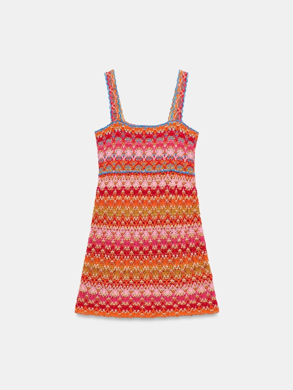 Multicolor Crochet Knit dress